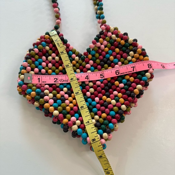 Urban Outfitters Heart Beaded Crossbody Bag - Picture 9 of 11